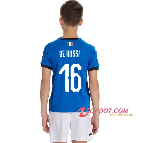 Maillot Equipe Foot de Italie Enfant (DE ROSSI 16) 2018/2019 Domicile