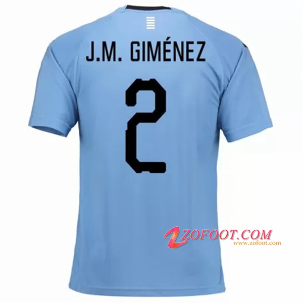 Maillot Equipe Foot de Uruguay (J.M. Giménez 2) 2018/2019 Domicile