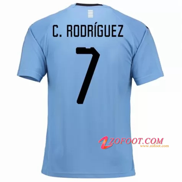 Maillot Equipe Foot de Uruguay (A.Rodríguez 7) 2018/2019 Domicile