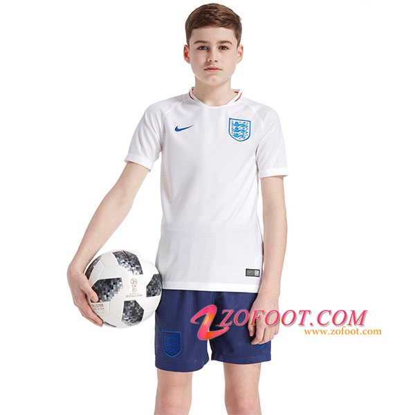Maillot Equipe Foot de Angleterre 2018/2019 Enfants Domicile
