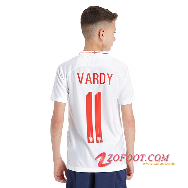 Maillot Equipe Foot de Angleterre Enfant 2018/2019 (Vardy 11) Domicile