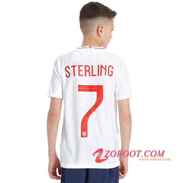 Maillot Equipe Foot de Angleterre Enfant 2018/2019 (Sterling 7) Domicile