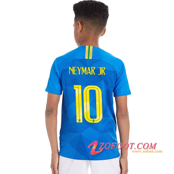 Maillot Equipe Foot de Brésil Enfant 2018/2019 (Neymar Jr 10) Exterieur
