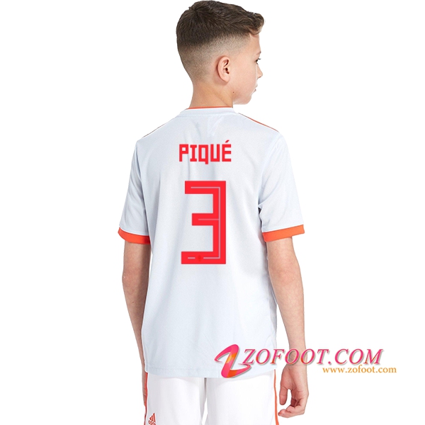 Maillot Equipe Foot de Espagne Enfant 2018/2019 (Piqué 3) Exterieur