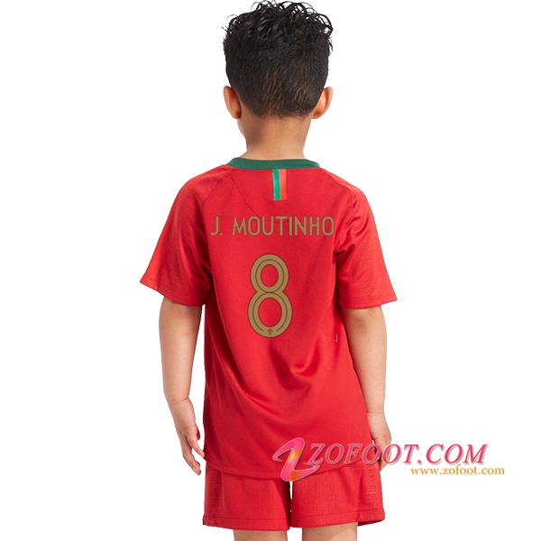 Maillot Equipe Foot de Portugal Enfant 2018/2019 (J.Moutinho 8) Domicile