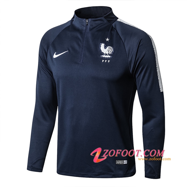 Sweatshirt Training France Bleu Marine 2018/2019