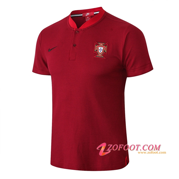Polo Foot Portugal Col Rond Rouge 2018/2019
