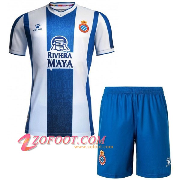 Maillot de Foot RCD Espanyol Enfants Domicile 2019/2020