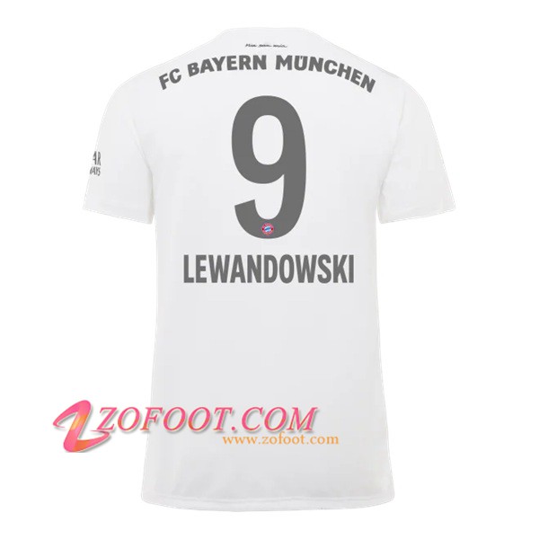 Maillot de Foot Bayern Munich (LEWANDOWSKI 9) Exterieur 2019/2020