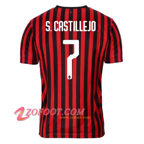 Maillot de Foot Milan AC (S.CASTILLEJO 7) Domicile 2019/2020