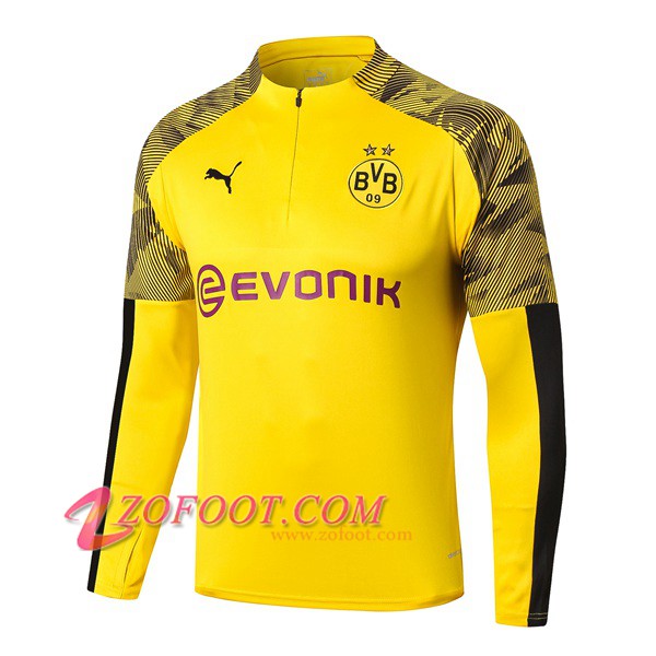 Sweatshirt Training Dortmund BVB Jaune 2019/2020