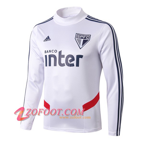 Sweatshirt Training Sao Paulo FC Blanc 2019/2020