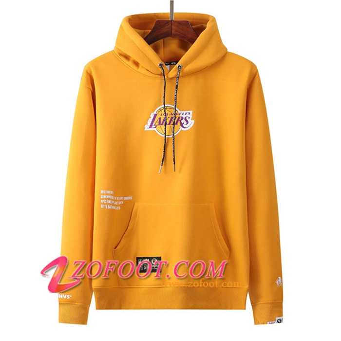 Sweatshirt Training Los Angeles Lakers Jaune 2021
