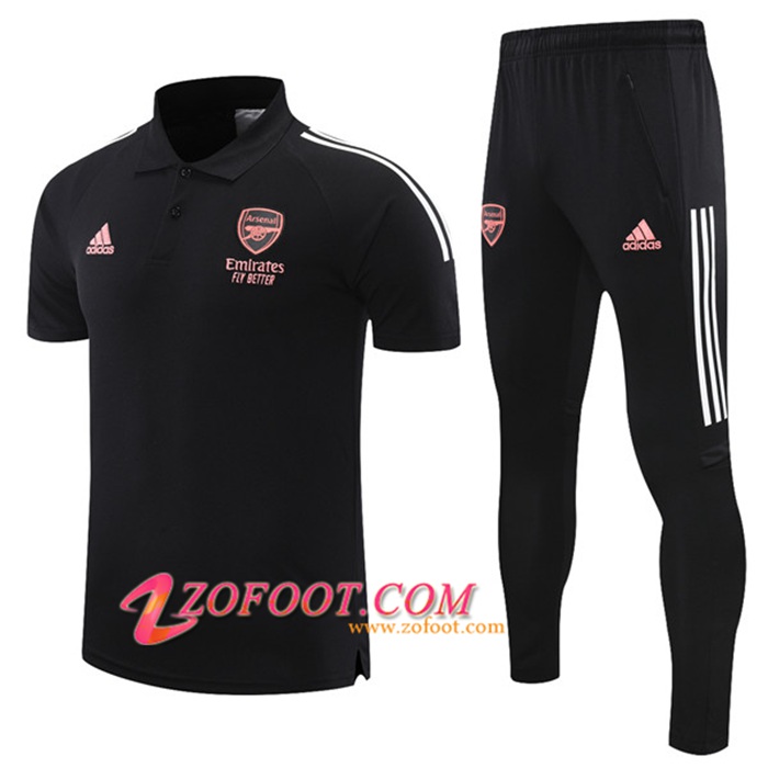 Ensemble Polo Arsenal + Pantalon Noir 2021/2022