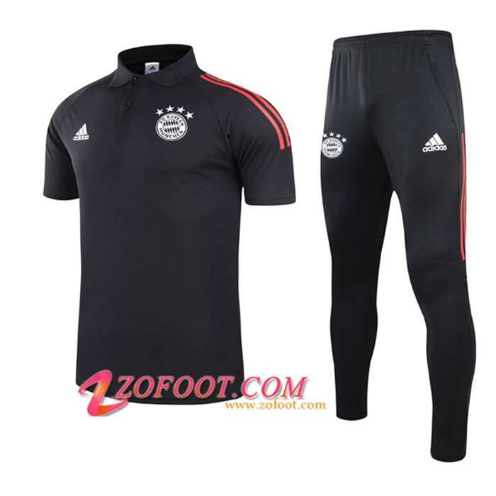 Ensemble Polo Bayern Munich + Pantalon Noir 2021/2022