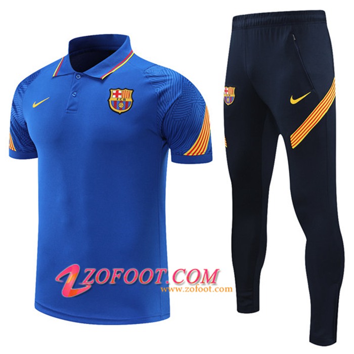 Ensemble Polo FC Barcelone + Pantalon Bleu 2021/2022