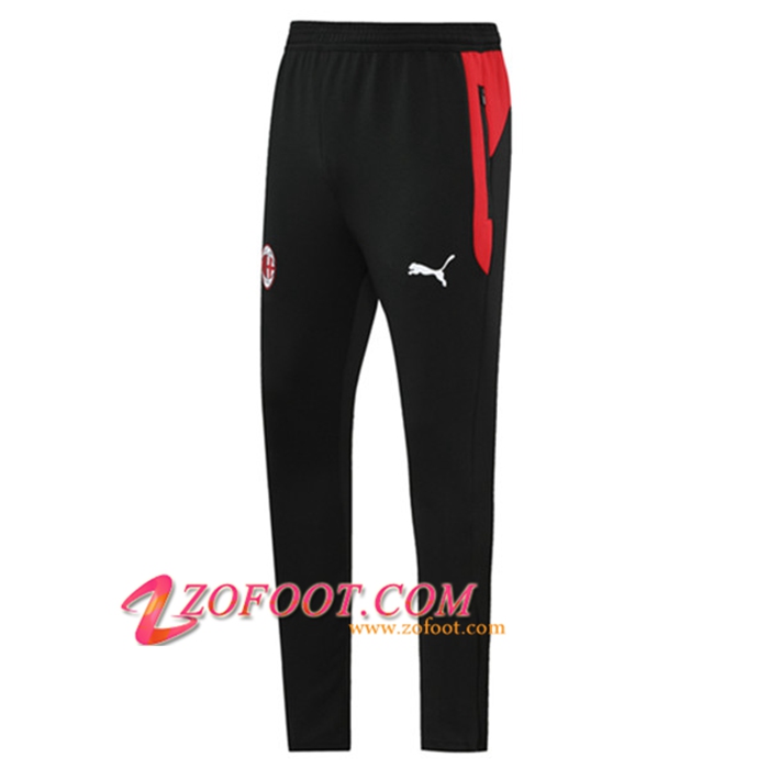 Training Pantalon Foot Milan AC Noir/Rouge 2021/2022