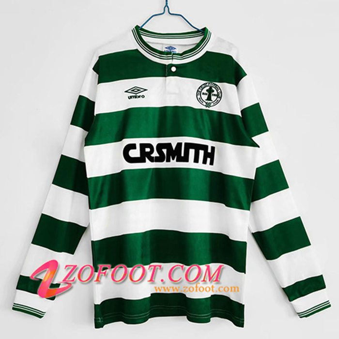 Maillot de Foot Celtic FC Retro Domicile Manche Longue 1987/1988