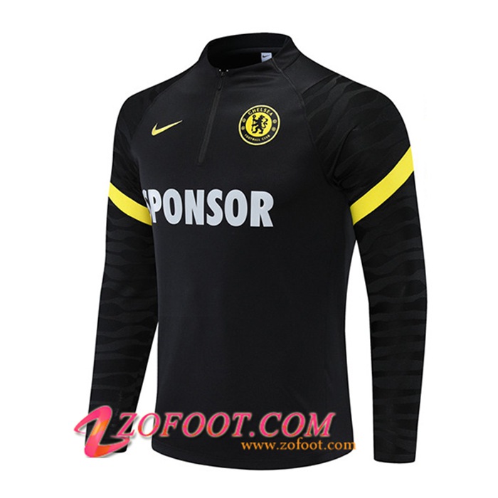 Sweatshirt Training FC Chelsea Noir 2021/2022 -1