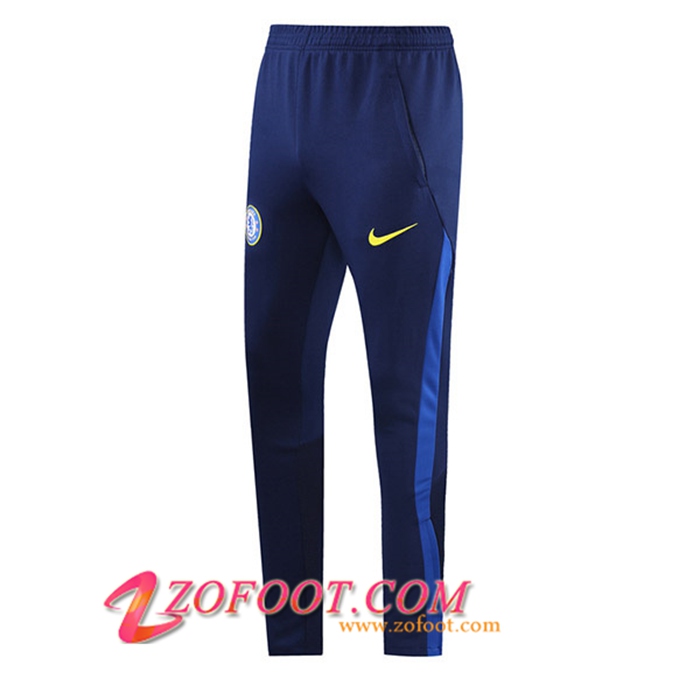 Training Pantalon Foot FC Chelsea Version Du Joueur Bleu Marin 2021/2022