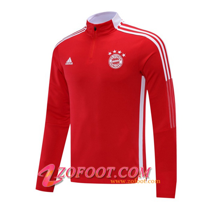 Sweatshirt Training Bayern Munich Rouge/Noir 2021/2022 -1