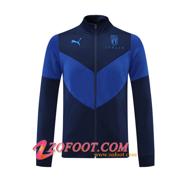 Nouveaux Veste Foot Italie Bleu Marin 2021/2022
