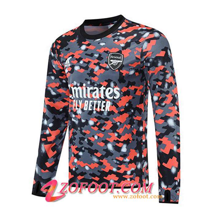 Sweatshirt Training FC Arsenal Gris/Rouge 2021/2022