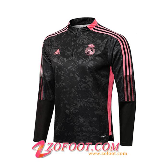 Sweatshirt Training Real Madrid Noir/Rouge 2021/2022