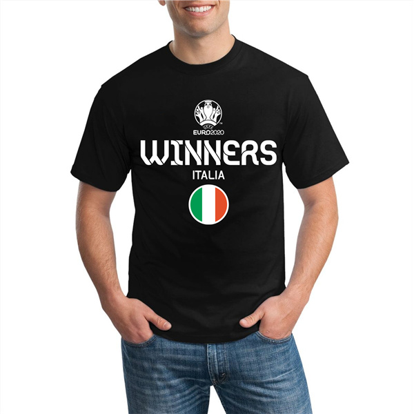 T-Shirts Italie UEFA Euro 2020 Champions Noir - GXHTS07