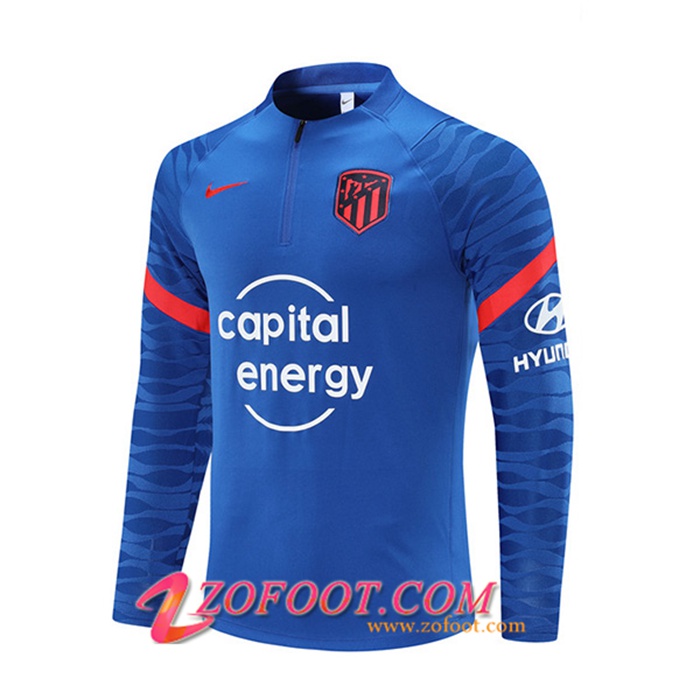 Sweatshirt Training Atlético Madrid Bleu 2021/2022