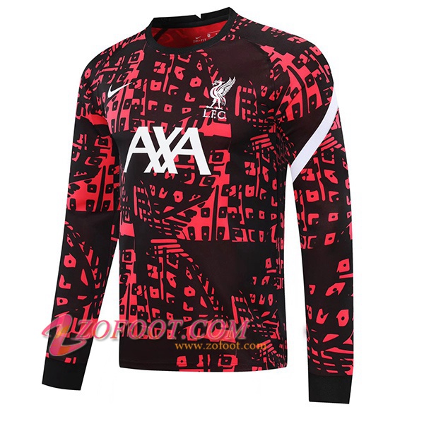 Sweatshirt Training FC Liverpool Noir/Rouge 2020/2021