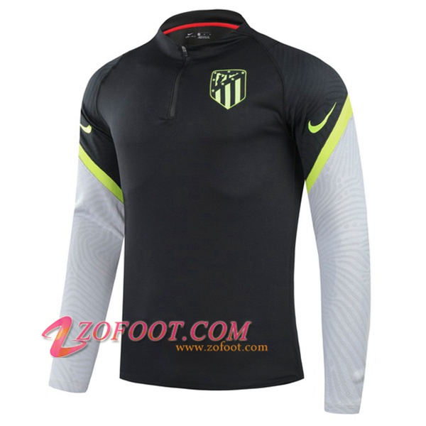 Sweatshirt Training Atletico Madrid Noir/Gris 2020/2021