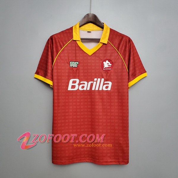 Maillot de Foot AS Roma Retro Domicile 1990/1991