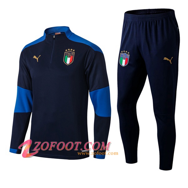 Ensemble Survetement de Foot Italie Bleu Marin 2020/2021