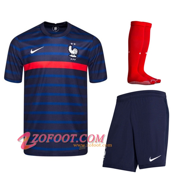 Ensemble Maillot France Domicile (Short+Chaussettes) UEFA Euro 2020
