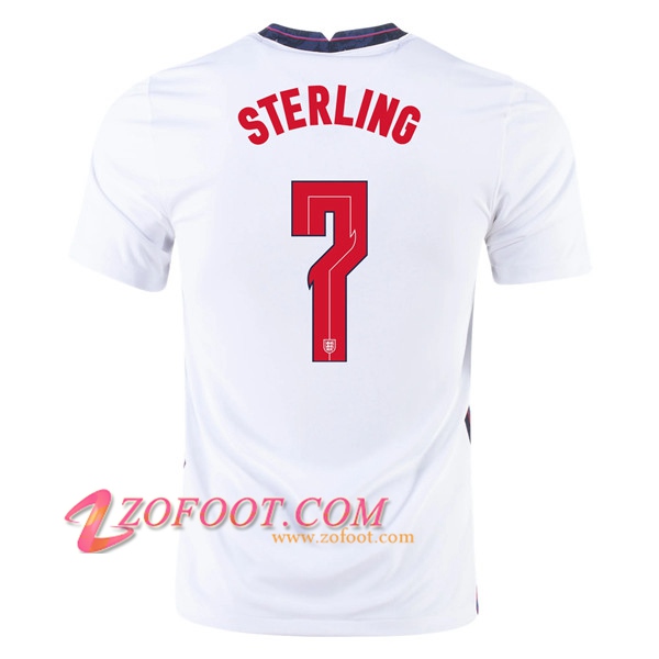 Maillot Equipe Angleterre (Sterling 7) Domicile UEFA Euro 2020