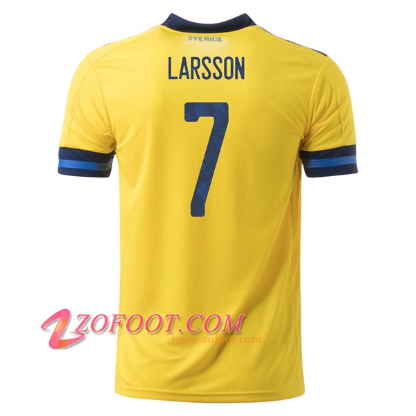 Maillot Equipe Suede (LARSSON 7) Domicile UEFA Euro 2020
