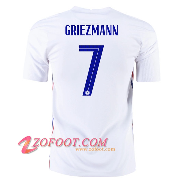 Maillot Equipe France (Griezmann 7) Exterieur UEFA Euro 2020