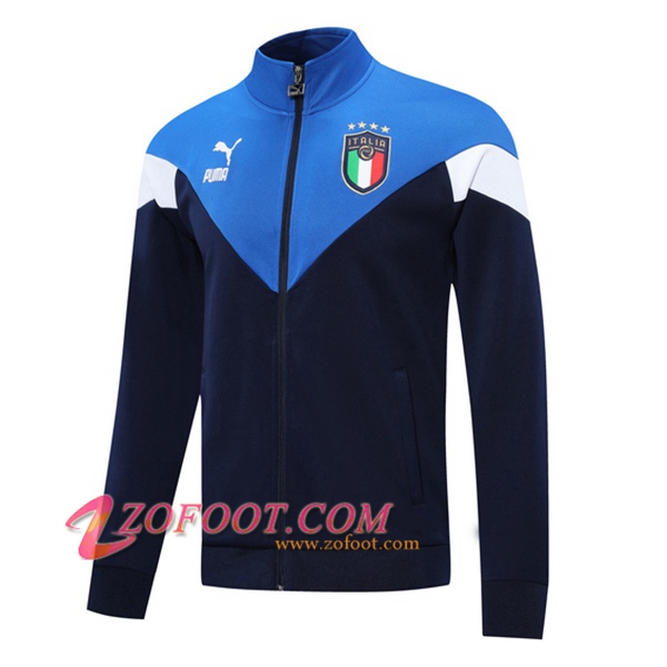 Nouveau Veste Foot Italie Bleu 2020/2021