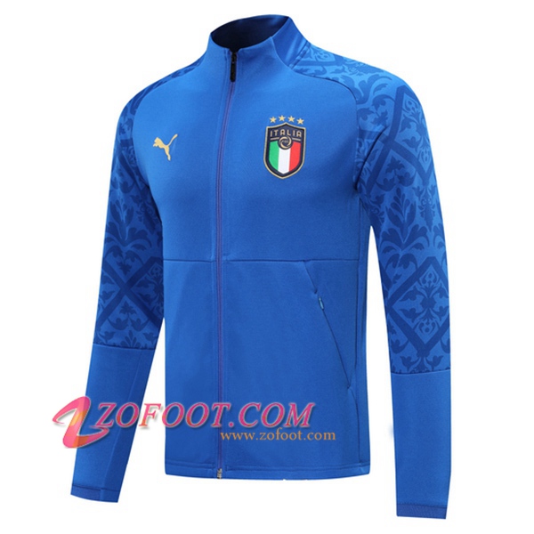 Nouveau Veste Foot Italie Bleu 2020/2021
