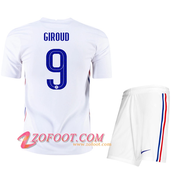 Maillot UEFA Euro 2020 France (Giroud 9) Enfant Exterieur
