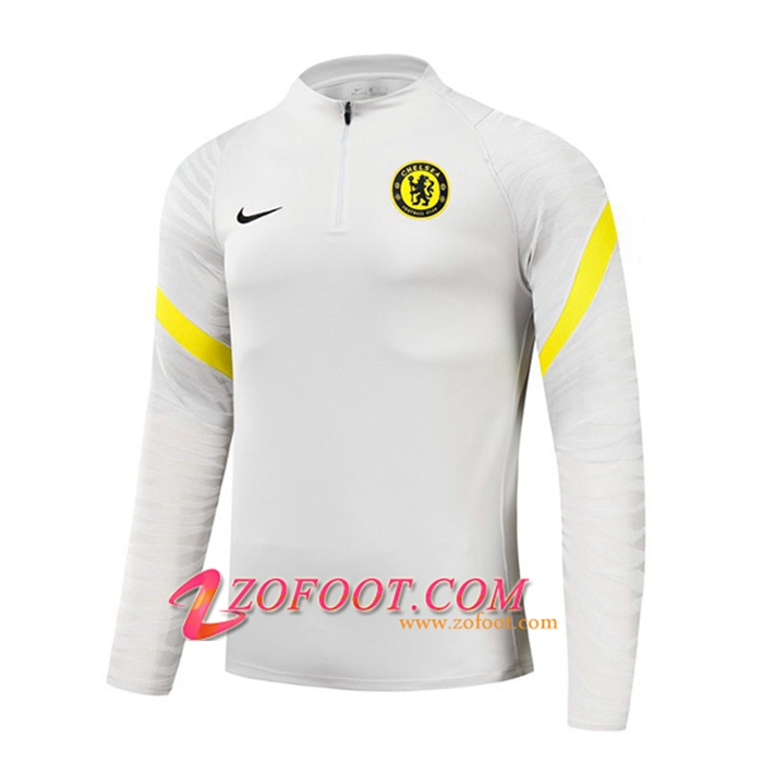 Sweatshirt Training FC Chelsea Noir/Blanc 2021/2022
