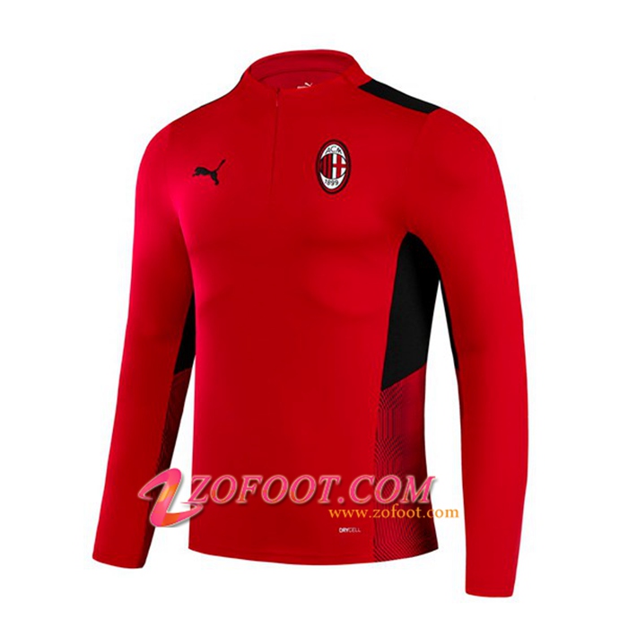 Sweatshirt Training AC Milan Rouge/Noir 2021/2022