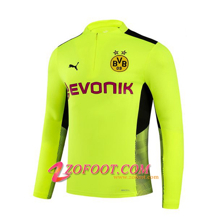 Sweatshirt Training Dortmund BVB Vert/Noir 2021/2022