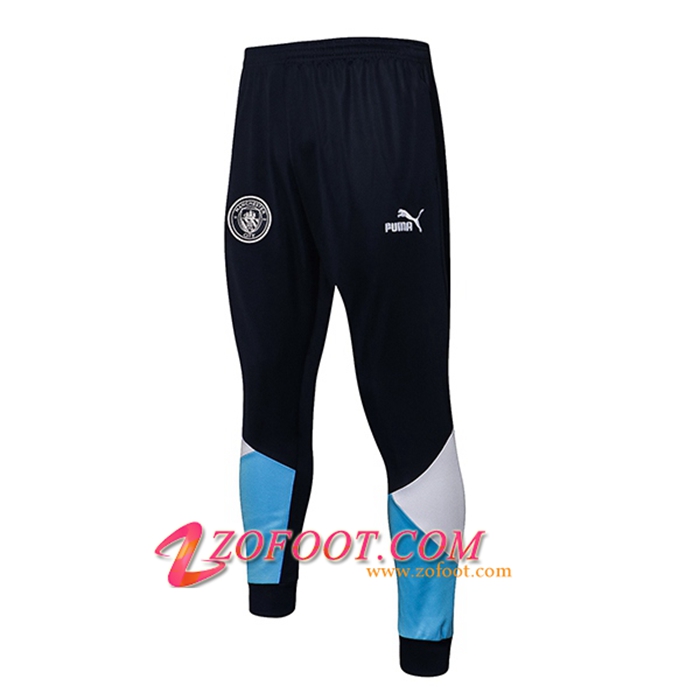Training Pantalon Foot Manchester City Bleu Marin/Bleu/Blanc 2021/2022