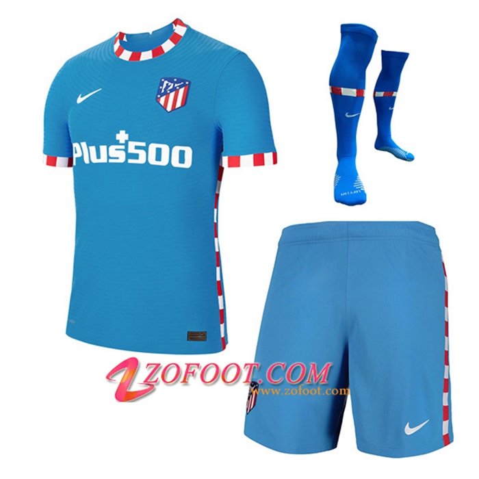 Ensemble Maillot Foot Atletico Madrid Third (Short + Chaussettes) 2021/2022