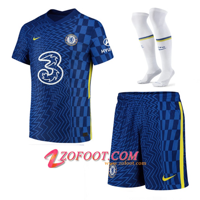 Ensemble Maillot Foot FC Chelsea Domicile (Short + Chaussettes) 2021/2022