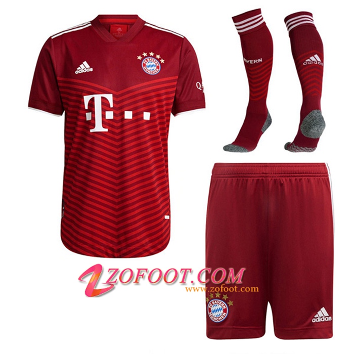 Ensemble Maillot Foot Bayern Munich Domicile (Short + Chaussettes) 2021/2022
