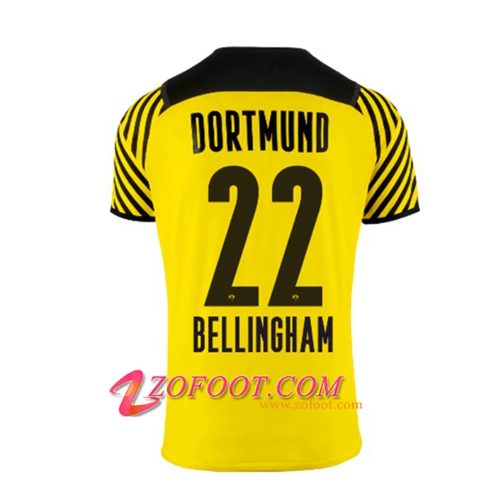 Maillot de Foot Dortmund BVB (Bellingham 22) Domicile 2021/2022