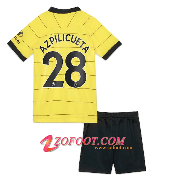 Maillot de Foot FC Chelsea (Azpilicueta 28) Enfant Exterieur 2021/2022